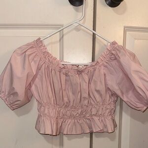 Gianni Bini Pink Ruffled Top, Pink Blouse, Pink Shirt, Pink Top